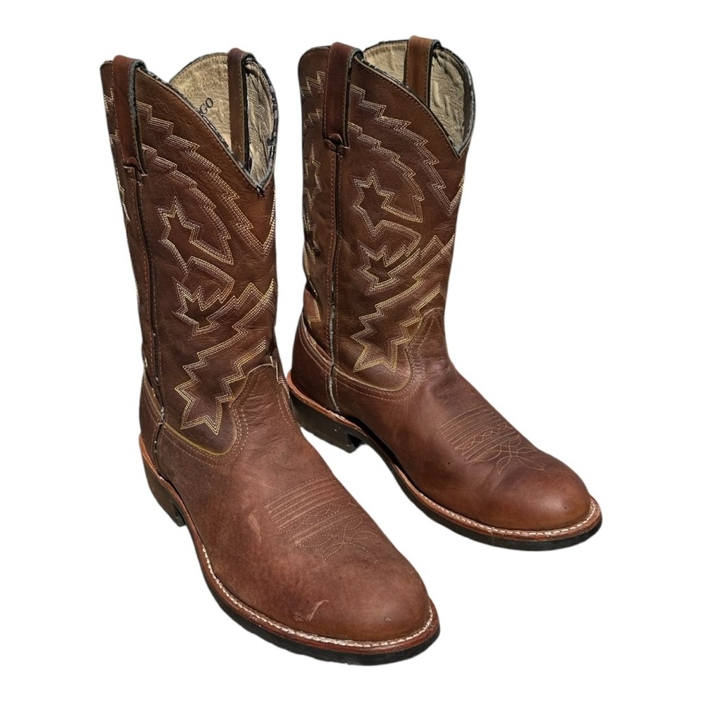 Durango Men’s Brown Western Cowboy Boots Size 11 EE Leather Round Toe - Picture 5 of 14